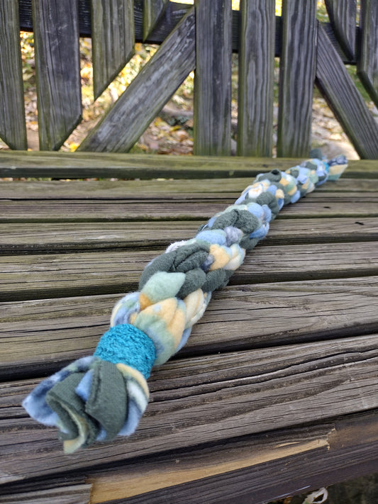 Hand Braided Rope Pet Tug Toy - Long